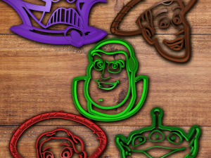 toy story cookie cutter set 3D 프린트 모델