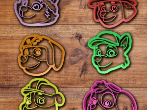 paw patrol cookie cutter set 3D 프린트 모델