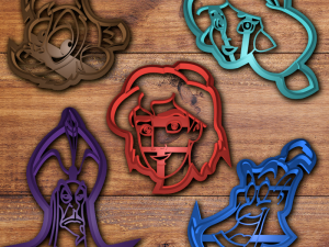 disney aladdin cookie cutter set 3D 프린트 모델