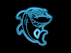 shark cookie cutter set 3D Print Model