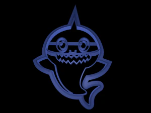shark cookie cutter set 3D Print Model