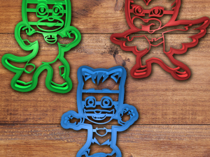 pj masks cookie cutter set 3D 프린트 모델