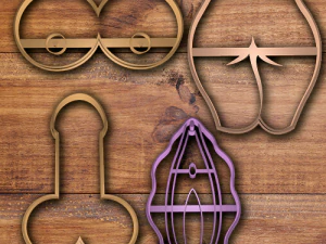 신체 전용 파츠 쿠키 커터 세트 3D 프린트 모델