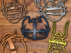 набор формочек для печенья как приручить дракона 3D Принт Модель