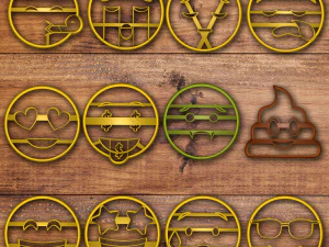 набор формочек для печенья эмодзи 2 3D Принт Модель