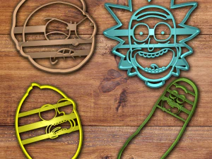 Rick und Morty Ausstecher-Set 3D Druckmodell