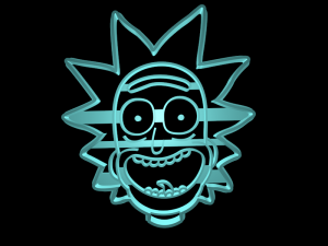 Rick and morty cookie cutter set Modelo de Impressão 3D
