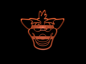 crash bandicoot cookie cutter set 3D प्रिंट मॉडल