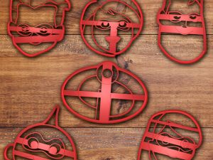 the incredibles cookie cutter set 3D 프린트 모델