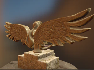 stilized aztec altar 3D Model