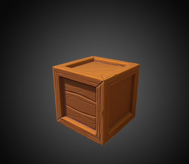 stilized crate 3D Model .c4d .max .obj .3ds .fbx .stl .blend 