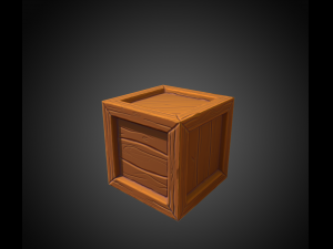 stilized crate 3D Model