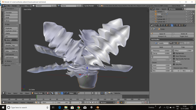 gerbera flower leaf 3Dモデル .c4d .max .obj .3ds .fbx .stl .blend 