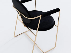 leather chair gemma 3D Model