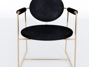leather chair gemma 3D Model