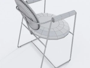 leather chair gemma 3D Model