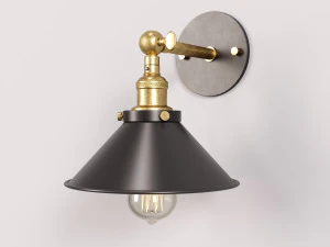 Lampu Dinding Antik Model 3D