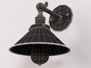 Vintage Wall Lamp 3D Model