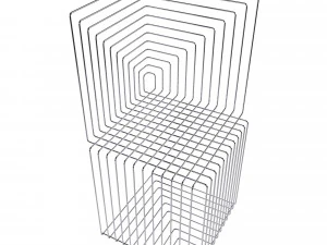 Cadeira oct&oacute;gono projetada por Thomas Feichtner Modelo 3D