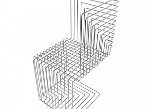 Cadeira oct&oacute;gono projetada por Thomas Feichtner Modelo 3D