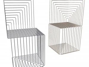 Cadeira oct&oacute;gono projetada por Thomas Feichtner Modelo 3D