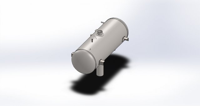 pressure vessel with complete calculations 3D Модель .c4d .max .obj .3ds .fbx .stl .blend 