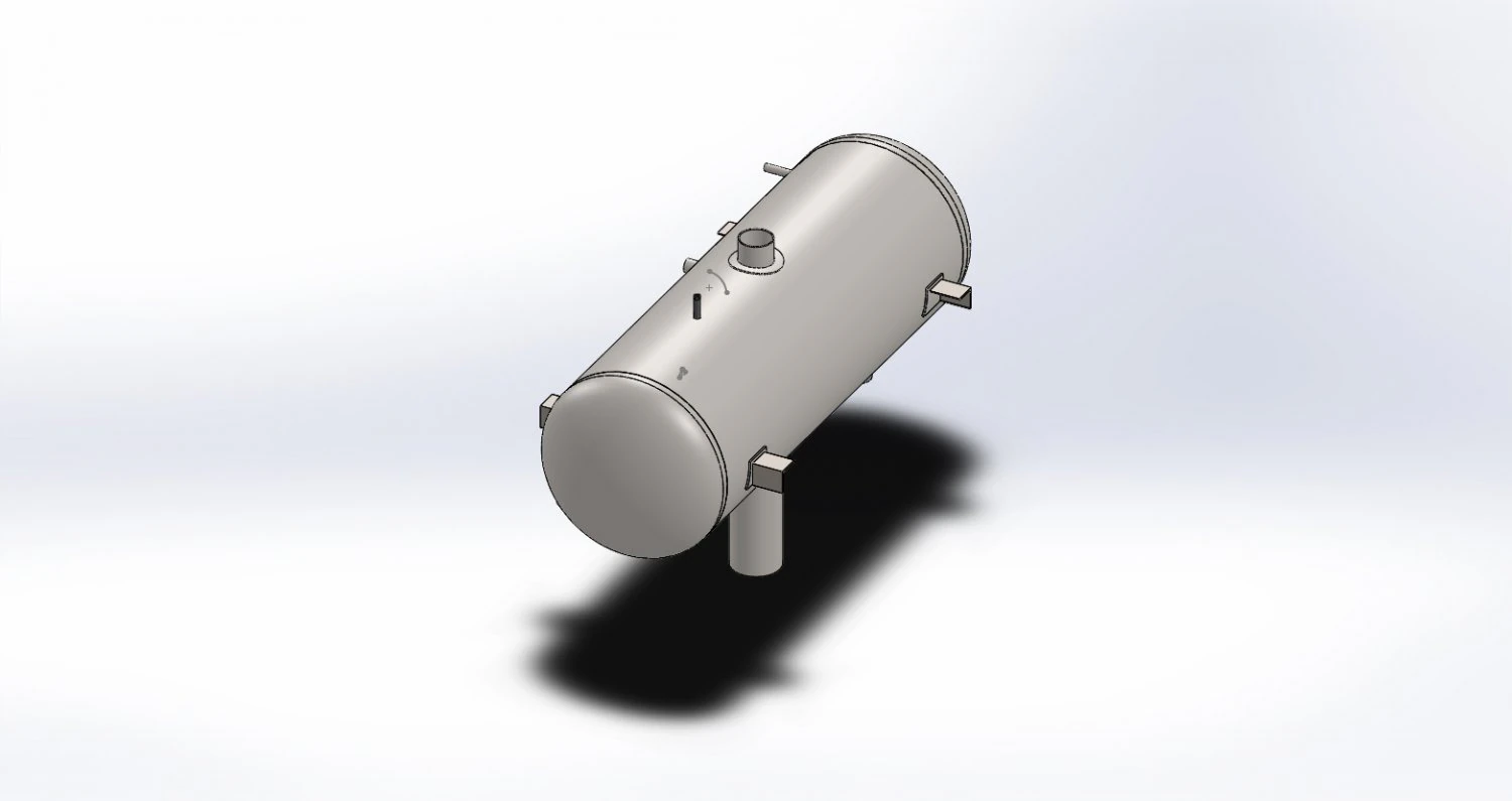 pressure vessel with complete calculations 3D Model .c4d .max .obj .3ds .fbx .stl .blend 
