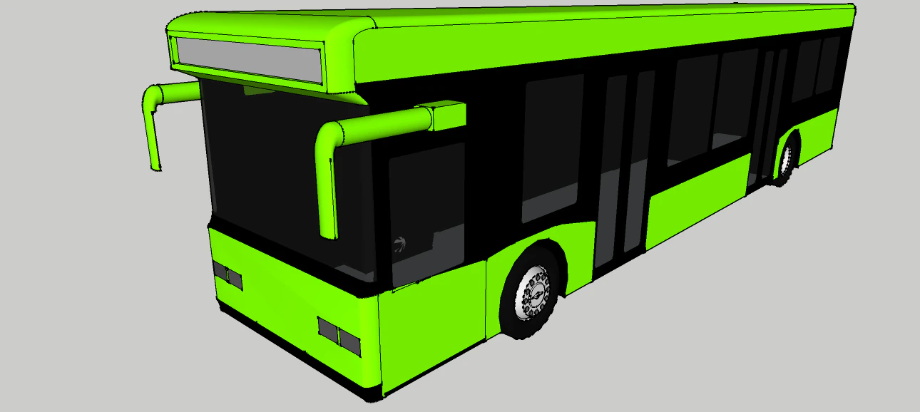 fictive bus 3D Model .c4d .max .obj .3ds .fbx .stl .blend 