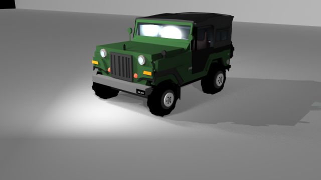 jeep 3D 模型 .c4d .max .obj .3ds .fbx .stl .blend 