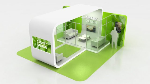 show trade stand 01 3D Модель .c4d .max .obj .3ds .fbx .stl .blend 