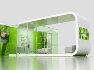 show trade stand 01 3D Модель