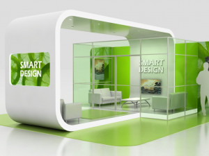 show trade stand 01 3D Модель