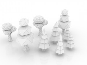 low poly tree Model 3D