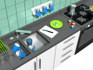 kitchen lowpoly 3D Model