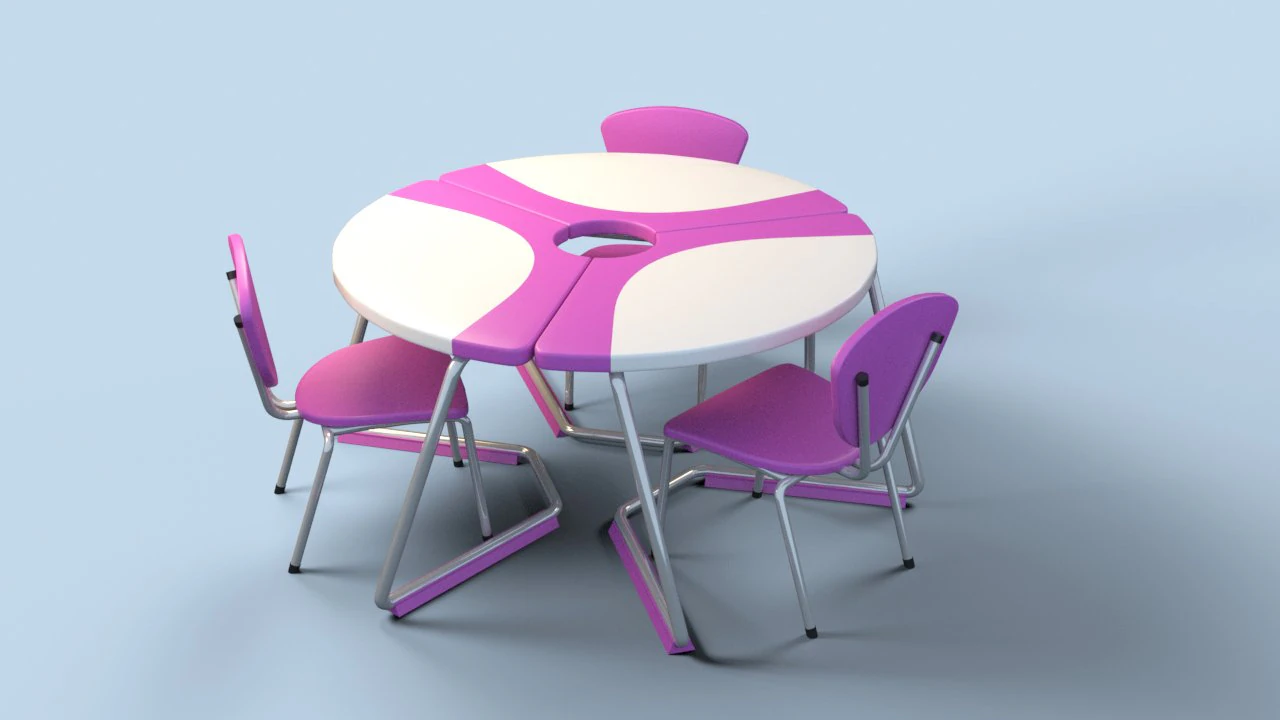 modular desk for kids 3D Model .c4d .max .obj .3ds .fbx .stl .blend