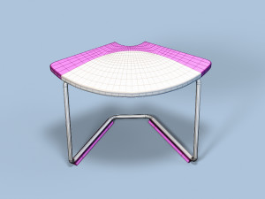 modular desk for kids 3D Model