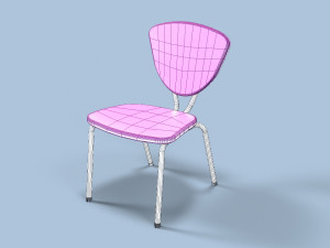 modular desk for kids 3D Model