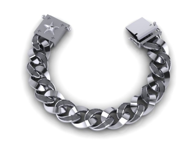 chain bracelets 04 3D Baskı Modeli .c4d .max .obj .3ds .fbx .stl .blend 