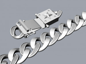 chain bracelets 04 3D Baskı Modeli