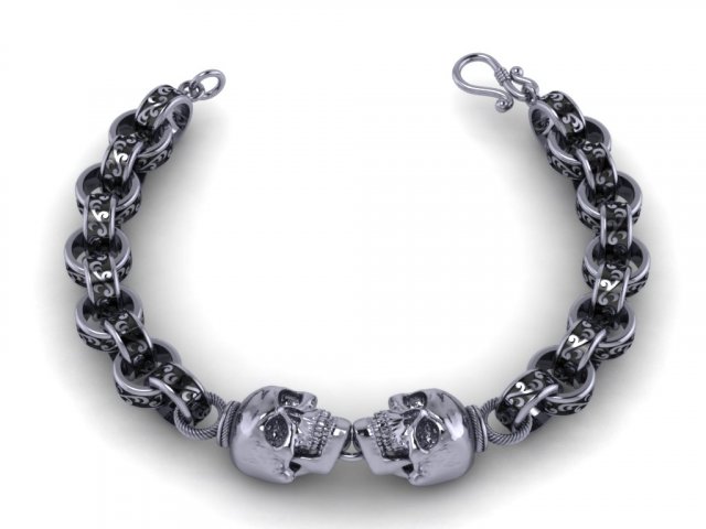chain bracelets 05 3D प्रिंट मॉडल .c4d .max .obj .3ds .fbx .stl .blend 