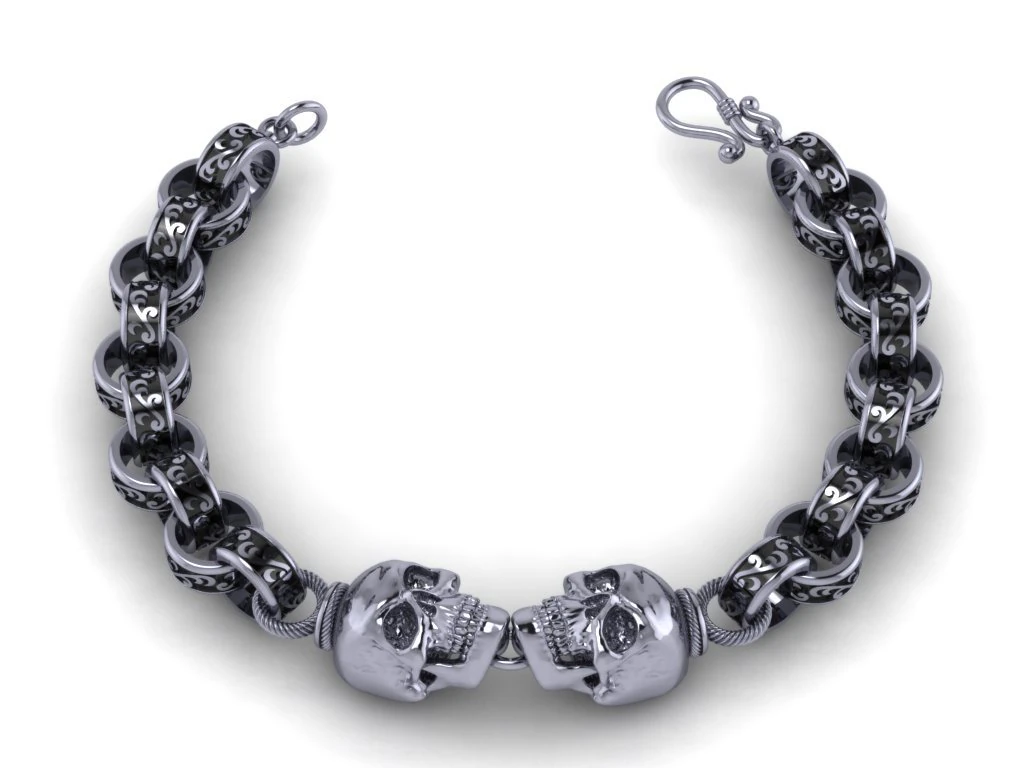 chain bracelets 05 3D Print Model .c4d .max .obj .3ds .fbx .stl .blend 