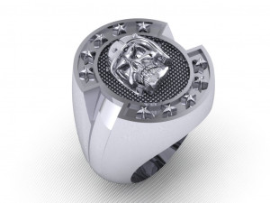 skull rings 01 3D-printmodel
