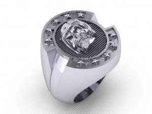 кольца черепа 01 3D Принт Модель