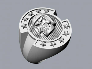 skull rings 01 3D Print Model