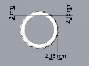 fashion ring chain edition 3D Print Model