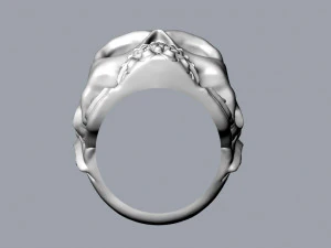 ring skull 02 3D Print Model