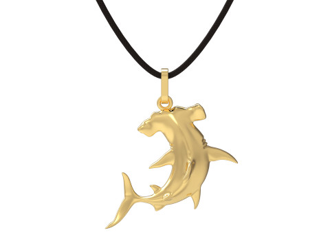Hammerhead shark Pendant 3D Printing