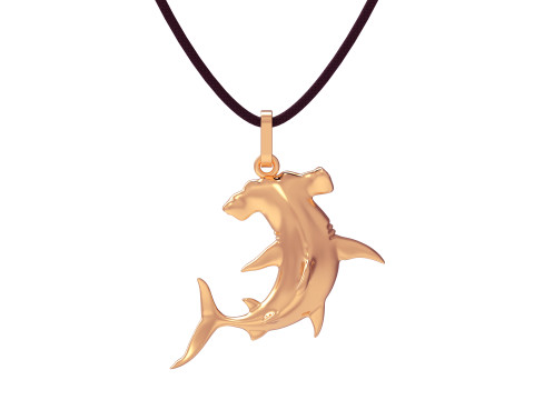 Hammerhead shark Pendant 3D प्रिंटिंग