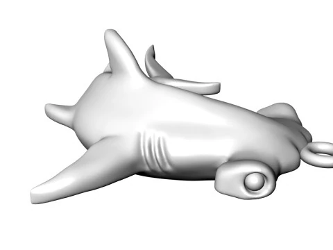 Hammerhead shark Pendant 3D Print Model