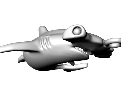 Hammerhead shark Pendant 3D प्रिंटिंग